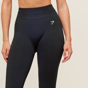 Gymshark Sport Seamless Leggings - Heavy Blue/Black Medium